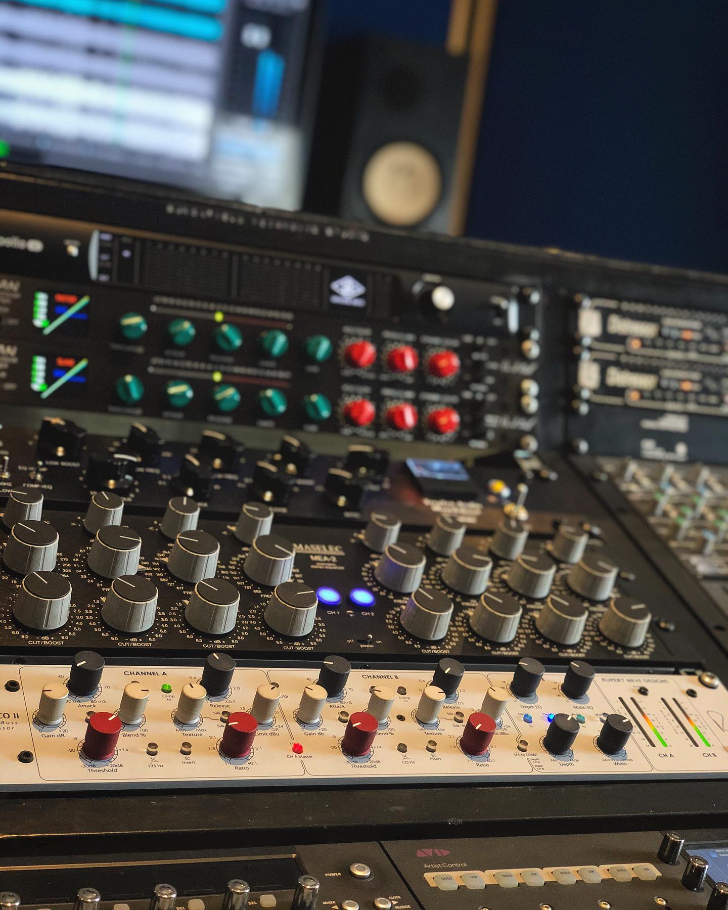 SSL X-Desk with Maselec MEA-2